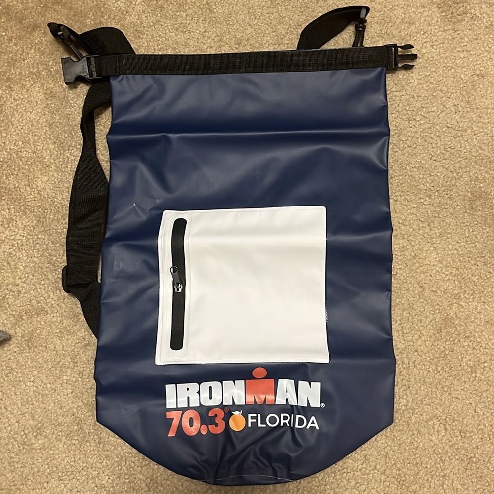 IRONMAN FLORIDA 70.3 Drybag - blue and white NWT
